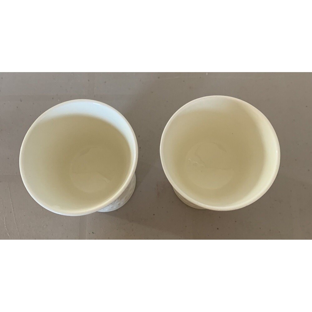Vintage WEDGWOOD Barlaston Egg Cups England Pair 2 Holder 4" - Picture 3 of 4